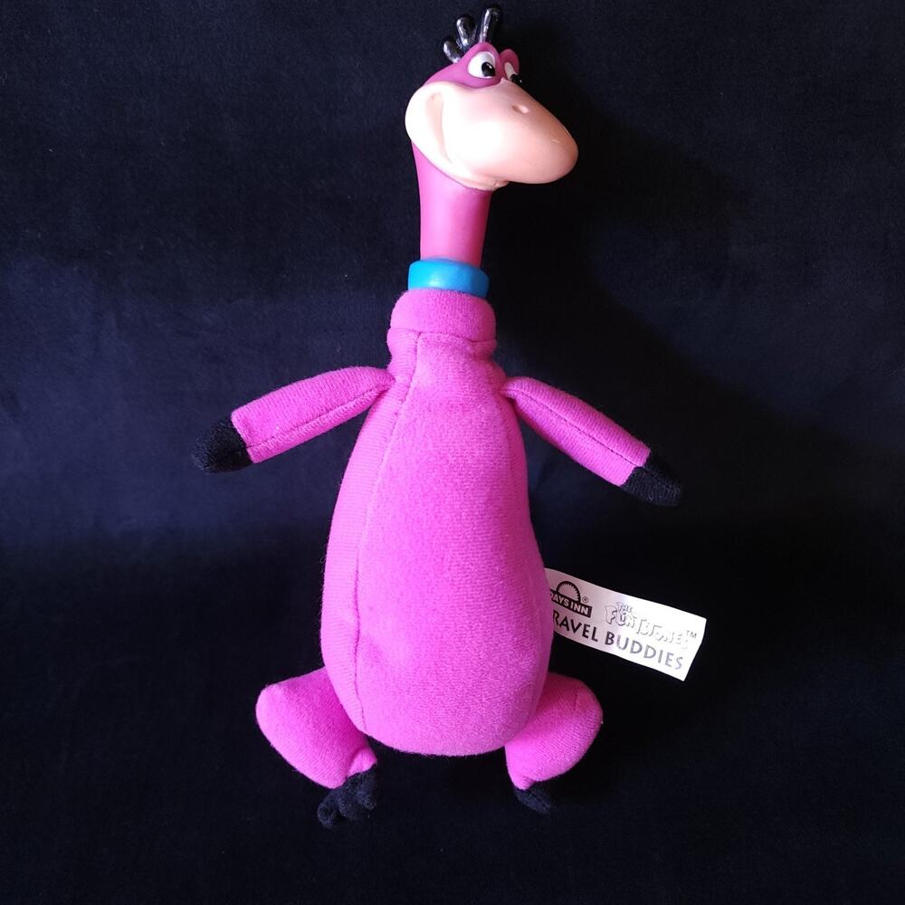 1994 Days Inn Travel Buddies Flintstones 9" Dino Stuffed Animal Plush Toy GUC